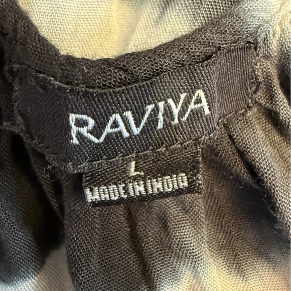 Raviya Cover Up Maxi Dress Black Boho Tie Dye Tank Strap Size Large - Picture 3 of 8